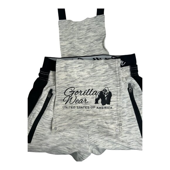 Gorilla Wear Dolores Dungarees Gray/Black Women's Size M  Fitness Bodybuilding - Picture 5 of 14